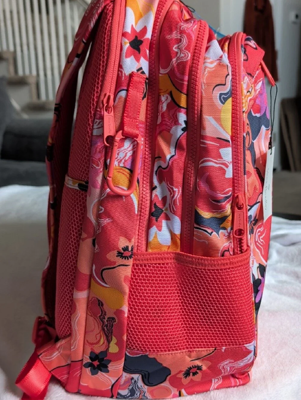 Vera Bradley Kids Floral Swirl Coral Multi Backpack